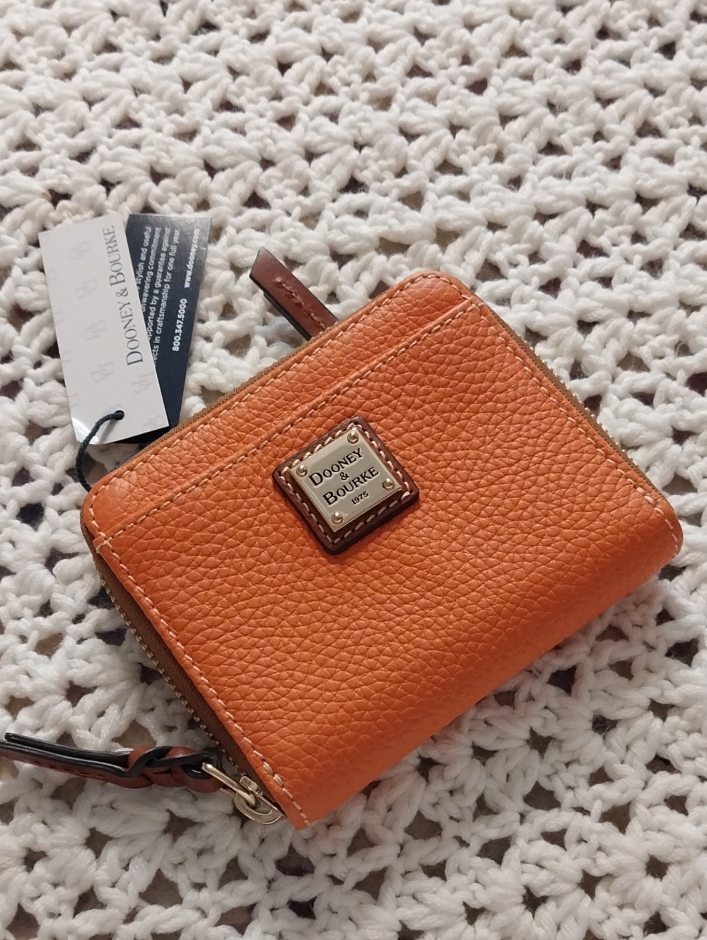 Dooney & Bourke Pebble Grain Zip Around Wallet